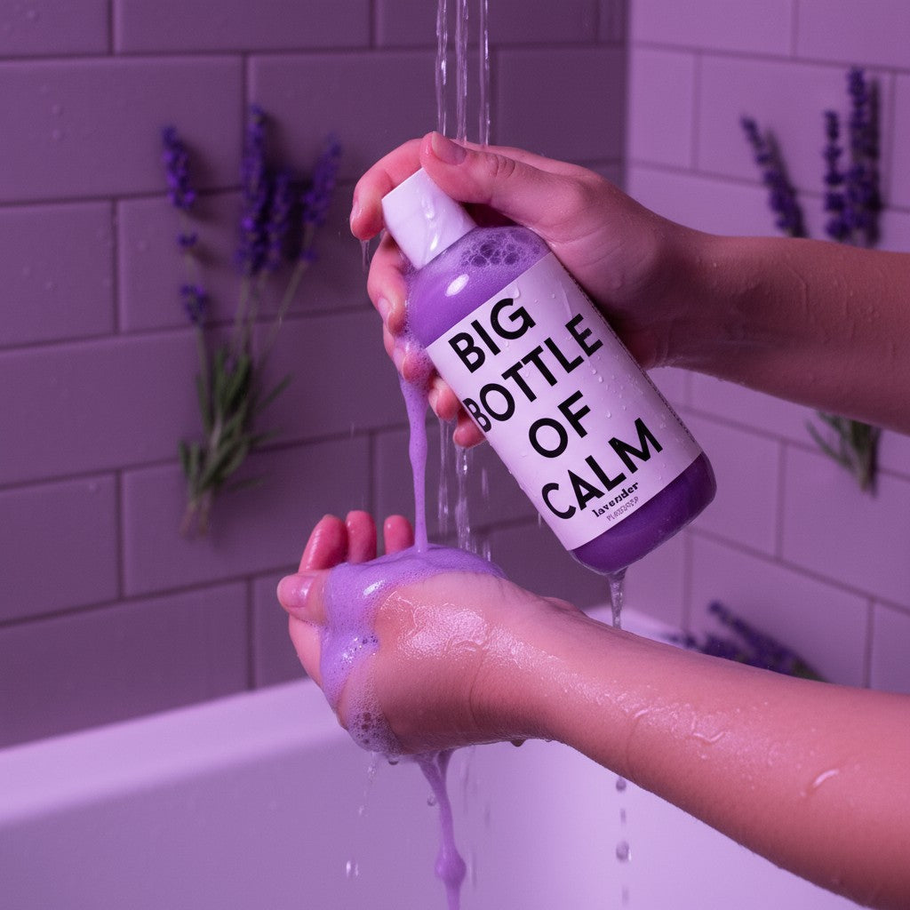 Big Bottle Of Calm Lavender Body Wash-4