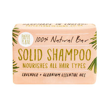Load image into Gallery viewer, Lavender and Geranium 100% Natural Vegan Plastic-free Solid Shampoo