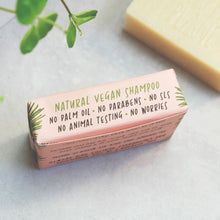 Load image into Gallery viewer, Lavender and Geranium 100% Natural Vegan Plastic-free Solid Shampoo
