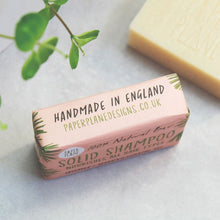 Load image into Gallery viewer, Lavender and Geranium 100% Natural Vegan Plastic-free Solid Shampoo