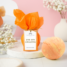 Load image into Gallery viewer, You Are Amazing - Peach Bath Bomb Uplifting Soak