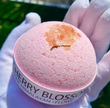 Load image into Gallery viewer, Cherry Blossom and Himalayan Salt Bath Bomb-1