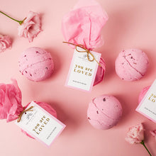 Load image into Gallery viewer, You Are Loved - Rose Bath Bomb Self-Love Soak