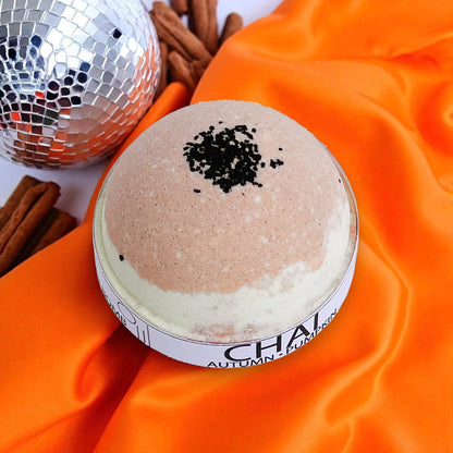 Chai Pumpkin and Autumn Halloween Bath Bomb-3