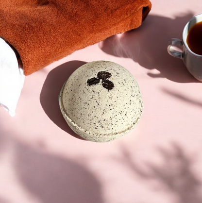 Cappuccino and Coffee Bean Bath Bomb-0
