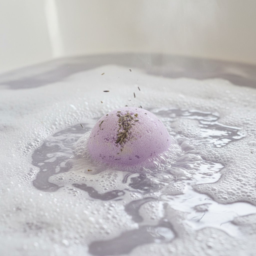 Dreamy and Calm Lavender Bath Bomb-1
