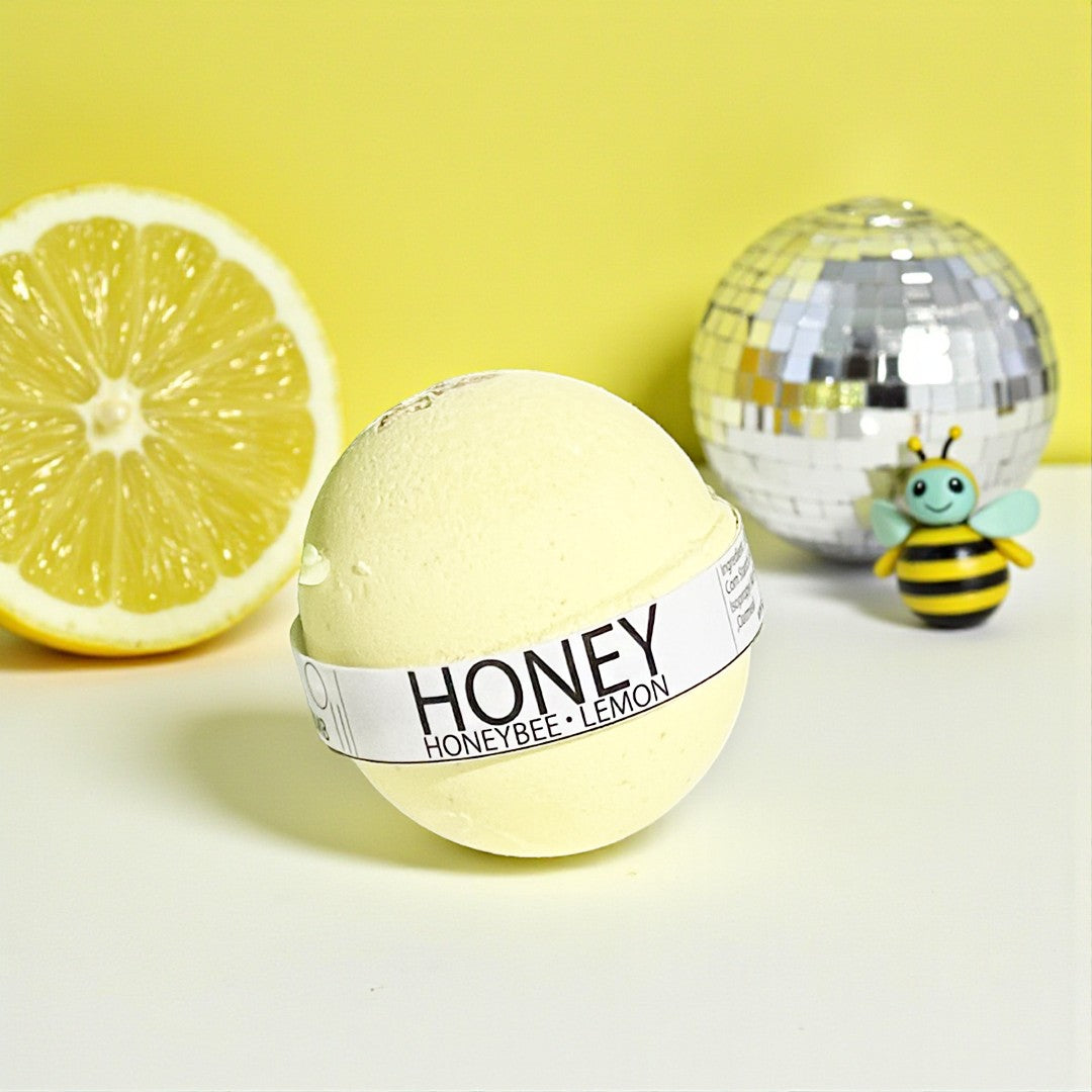 Honeybee Lemon Bath Bomb - 8oz-0