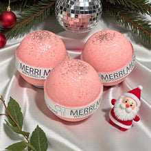 Load image into Gallery viewer, Marry Christmas Watermelon Vanilla Bath Bomb-0

